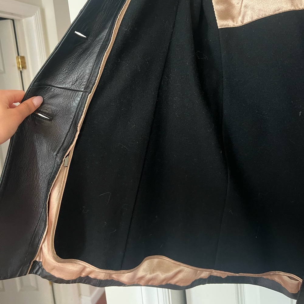 Ann Taylor Black Leather Jacket - Picture 5 of 6